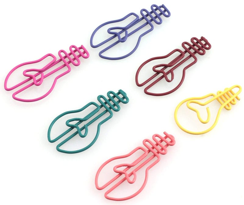 RuiLing 60 Pack Cute Fun Paper Clips Creative Bulb Shape Multi Color Great for Paper Clip Collectors Bookmark Document Holder Office School Notepad Sticker Stationery - Image 1